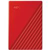 Western digital Hard Disk Esterno 2.5 4TB Western Digital My Passport USB3.0 Rosso [WDBPKJ0040BRD-WESNÂ ]