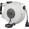 as - Schwabe avvolgicavo automatico 20 m, 180° orientabile, montaggio a parete o soffitto, rimovibile uso mobile, 230 V 16 A, IP20 interno