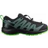 Salomon Xa Pro V8 CSWP Junior Black / Green - Scarpa Bambino Impermeabile