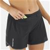 Salomon Sense Aero 5'' Short Deep Black - Pantaloncini Trail Running Donna