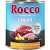 Rocco Junior 6 x 800 g Umido cane - Manzo con Pollo & Patate - NUOVO!