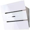 Faber PRONTA CONSEGNA - Faber Cappa a muro aspirante EKO XS EG6 WH A55 110.0182.019 finitura vetro bianco e inox da 55 cm