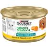 Gourmet Nature's Creations Mousse con Cuore in salsa da 85 gr Gusto Ricco in Pollo con Carote