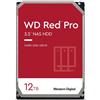 Western Digital WD Rosso Pro 12TB 3.5" NAS Hard Disk Interno, 7200 RPM, WD121KFBX