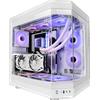 GielleService CASE MARS Gaming Premium MC-3T MC3TW Tre pannelli in vetro temperato Montaggio GPU verticale