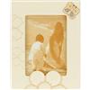 THUN - Portafoto - Accessori per la Casa - Idea Regalo - Linea Elegance - Ceramica, Telaio in Legno di Pino e Vetro - 16x2,1x20,5 cm h; Formato Foto 9,2x13,6 cm