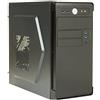 Itek Case RIVER - Mini Tower con psu mATX 500W 2xUSB3 Full Black