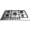INDESIT Piano Cottura a Gas, Estetica Inox, 75 cm, 5 Fuochi, Acciaio Inox - THP 752 IX/I