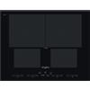 WHIRLPOOL Piano Cottura a Induzione, 65 cm, 4 Zone Cottura, Vetroceramica Nero - SMO654OF/BT/IXL