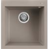ELLECI Lavello 1 Vasca, Linea Quadra 102, Installazione Standard, 47 cm, Granitek Tortora - LGQ10243