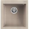 ELLECI Lavello 1 Vasca, Linea Quadra 102, Installazione Standard, 47 cm, Granitek Avena - LGQ10251