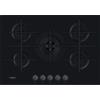 WHIRLPOOL Piano Cottura a Gas, 73 cm, 5 Fuochi, Vetro Nero - GOWL758/NB