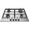 HOTPOINT ARISTON HOTPOINT Piano Cottura a Gas, 4 Fuochi, 59 cm, Inox - PPH 60P D/IX