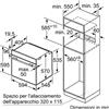 SIEMENS Forno Elettrico Multifunzione, Serie iQ300, 60 cm, Classe Energetica A, Acciaio Inox - HB332A0R0J