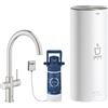 GROHE Red Duo Miscelatore e boiler taglia L super steel - 30079DC1 - RICHIEDERE PREVENTIVO