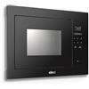 ELLECI Forno Microonde con Grill ad Incasso, Linea Urban MW, Capacità 28 lt, h 38 cm, Vetro Nero - FVUR281BKWS