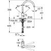 GROHE MINTA Miscelatore monocomando per lavello brushed hard graphite - 32917AL0 - RICHIEDERE PREVENTIVO