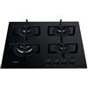 WHIRLPOOL Piano Cottura a Gas, 73 cm, 4 Fuochi, Vetro Nero - GOA6423/NB1