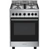 SMEG Cucina 60x60, Forno Multifunzione Ventilato, 4 Fuochi a Gas - B601GMXI9