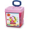 Ecoiffier Carrello rosa Rolly Mattoncini 40 pezzi Maxi