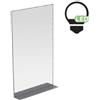 COLAVENE - Specchio rettangolare illuminazione LED con mensola - 330278/330299/330300 : Dimensioni specchio - 120xh80