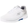 Skechers Go Walk 7, Sneaker Uomo, Tessuto Sintetico Grigio E Arancione, 43 EU