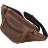 STILORD 'Eliah' Marsupio in pelle vintage da uomo Borsa a tracolla Borsello Zainetto monospalla con Tasche Cerniera Resistente per Sport Jogging Festival Montagna, Colore:calais - marrone