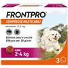 Frontpro Cani 2-4 Kg 3 Compresse Antiparassitare Masticabili