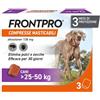 Frontpro Cani 25-50 Kg 3 Compresse Antiparassitare Masticabili