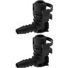 Be In Your Mind 2X Connettori per Tubo Flessibile Riscaldatore Corpo Farfallato Compatibili con Vauxhall Mokka 1.4 Compatibile con Chevrolet Cruze OE 55354565 36,5x30,1mm Nero
