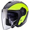 Caberg Casco Moto Jet Caberg SOHO MILANO Nero Opaco Giallo Fluo