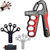 kichicho Allenatore per le dita, Allenatore per l'avambraccio, Allenatore per la forza di presa da 5-100 kg, Dispositivo per allenamento per le mani con 8 livelli di resistenza, Set per allenamento per le mani