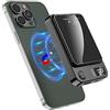 DETENG Power Bank 10000mAh, Wireless Magnetico PowerBank PD 22.5 W Ricarica Rapida Caricabatterie Portatile con Display LED USB-C Pacco Batteria Compatibile per iPhone 12/13/14/15/Pro/Mini/Pro Max (Nero)
