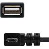 Blendend Cavo USB 2.0 OTG, connettore Micro B/M a A/H, nero, misura 15 cm. Ideale per collegamenti tra dispositivi mobili e periferiche come tastiere o chiavette USB.