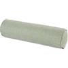 Easnea Cuscino rotondo in lino, cuscino a rullo lungo, per supporto lombare, per alleviare il dolore al collo, cuscino cilindrico con fodera rimovibile, per dormire/sedia/auto/divano, verde erba, 15 x 60 cm