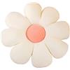 YILANLAN Cuscino di fiori Tappetino in peluche Sedia da ufficio tatami flower mat Cuscino decorativo (35 cm, White)
