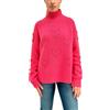 Saint Barth Mc2 Mc2 Meghan Maglia Donna, Cuori Forati, Lana, Fucsia Rosso