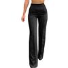 Fulidngzg Leggings a Zampa Donna Invernali Elegante Pantacollant Sportivi Comodi Pantaloni Larghi Neri Pantacollant Curvy a Zampa Leggings Push Up Vita Alta Leggings Eleganti Pantalone Elasticizzati