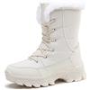 Fulidngzg Stivaletti Da Neve Donna Antiscivolo Pelliccia Trekking Snow Boots Casual Impermeabili Scarpe Con Piattaforma Imbottitura Stivali Alla Caviglia Stivale