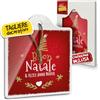 evenue Tagliere Sottopentola Natalizio in Ceramica, Idee Regalo Natale Originali Donna, Mamma e Nonna, per Casa e Cucina, Personalizzati con Illustrazione Originale Buon Natale e Felice Anno Nuovo