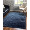 Unique Loom Tappeto della collezione Del Mar, ispirato alle transizioni, con moderna stampa sfumata (1,5 m x 20,3 m, rettangolare, blu/blu navy)
