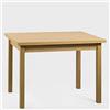 icreo Tavolo allungabile moderno ERMES ROVERE NATURALE cm 110/170x80 H78 con 2 allunghe estraibili da cm 30 in nobilitato melaminico di alta qualità (ROVERE NATURALE)