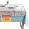 Maison d' Hermine Tovaglia 100% cotone, 160 x 220 cm, quadrata, decorativa, lavabile, per cena di vacanza, matrimoni, fiori nel campo, primavera/estate
