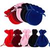 nbeads 50 Pezzi Sacchetti in Velluto, Pochette in Tessuto di Velluto per Regalo di Caramelle Fai da Te e Confezione di Braccialetto di Collana di Gioielli, 9x7 cm, 5 Colori