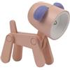 Dudùu Mini lampada da Tavolo Pieghevole a LED, Luce Calda, Tascabile, per Lettura, Comodino o Scrivania, forma di cane (Rosa)