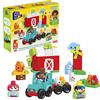 Mega Brands Mega Bloks-Green Town Fattoria Eco Amici Bio con 54 Blocchi da Costruzione, Giocattolo per Bambini 1+ Anni, HDL07