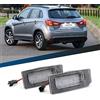 njssjd LED targa luci posteriori tag lampada compatibile con 2010-2021 Mitsubishi ASX Peuge0t 4008 C-itroen C4 Aircross Xenon bianco Canbus senza errori luci targa