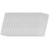 QUARKZMAN Acciaio Inox Etichetta Vuota 80 x 30mm Incisione a Rettangolo Vuoti Carta con 4 Foro per Targhetta Macchina Etichetta Fai da te 15pz (Tonalità Argento)