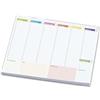 LEViM4 - Planner Settimanale 2026 da scrivania formato A4 - Planning da Tavolo Perpetuo da 52 Fogli, Incollato in testa, Organizzazione Familiare, Date personalizzabili - Agenda universale compilabile