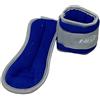 VR VETRINEINRETE Vetrineinrete® Coppia di Pesi in Sabbia Regolabili per Polso e Caviglia per Allenarsi da 0,5 0,750 1 1,5 kg Muscoli Gambe e Braccia Fitness Palestra Sport Blu (1kg)